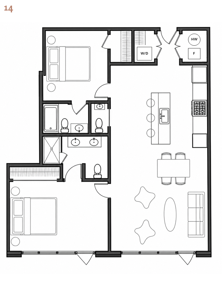 Unit 14 Floor Plan